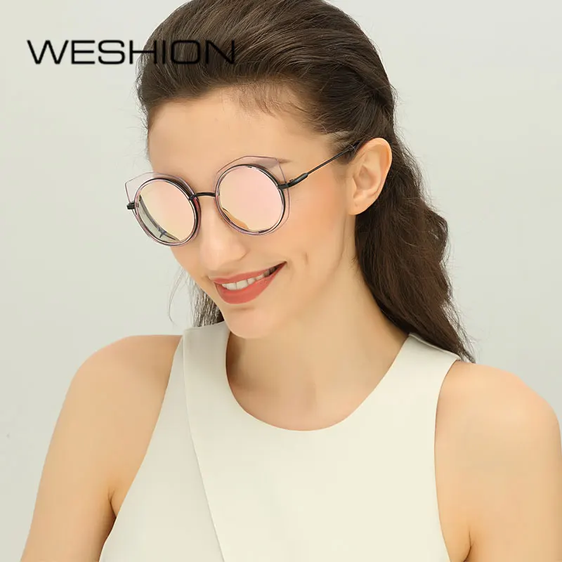 

Brand Cat Eye Sunglasses Women Polarized Ladies Girls Mirror Sun glasses 2018 New UV400 Eyewear Lunettes De Soleil Pour Femmes