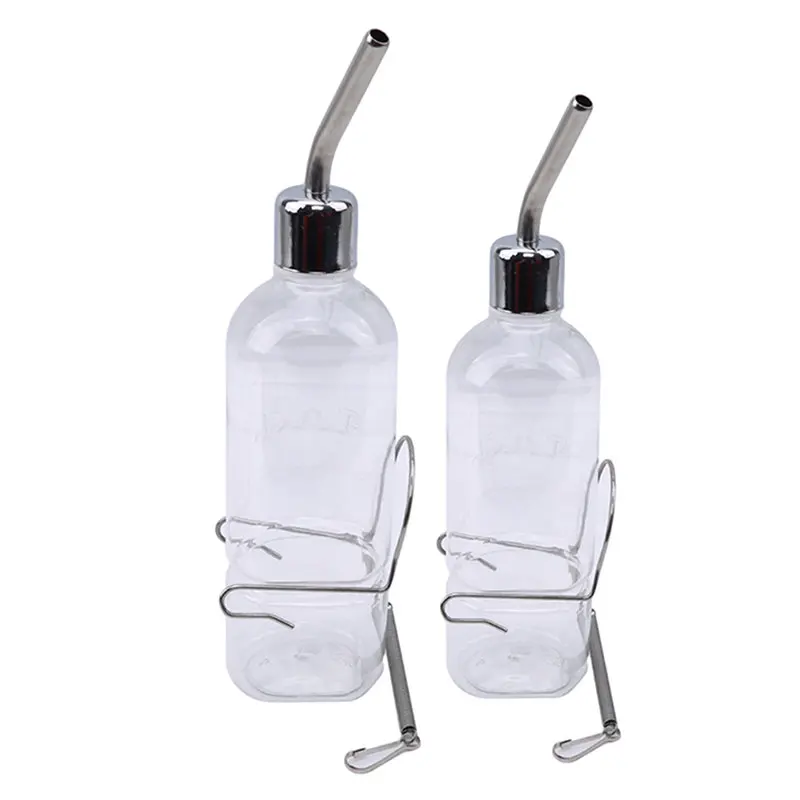 

Hot Cat Stainless Steel Drinking Water Dispenser Pets Cat Hanging Automatic Drinker Syrian Rabbit Hamster Guinea Pig Guinea Pigs