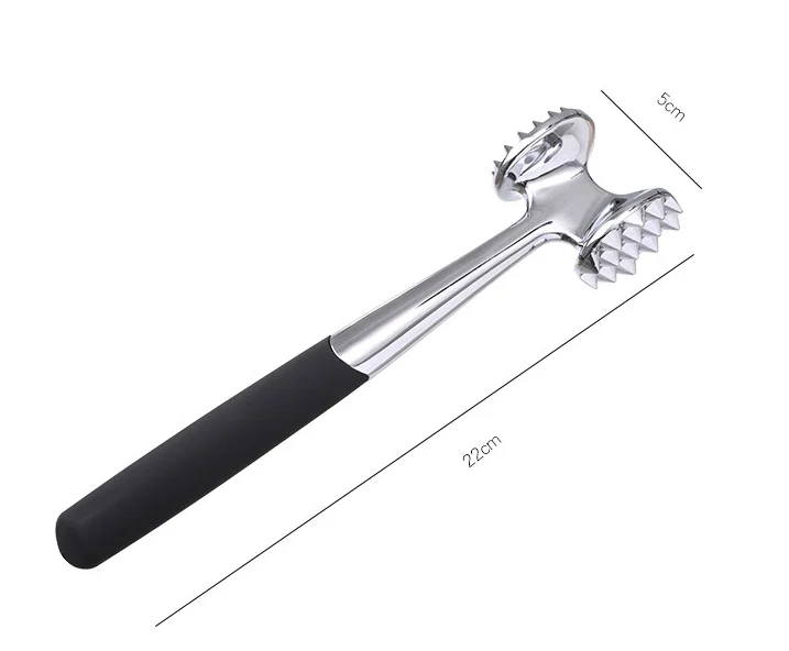 Stainless Steel Dual-sided Meat Tenderizer Hammer/Meat Mallet steak Pounder Kitchen Tool for BBQ steak, Kitchen Accessories