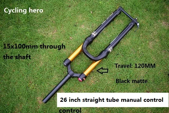 MTB велосипед прямой и конусная труба 15x100 мм проходной вал пневматическая вилка подвеска вилка 2" производительность превышает SR SUNTOUR FOX - Цвет: 26 inches