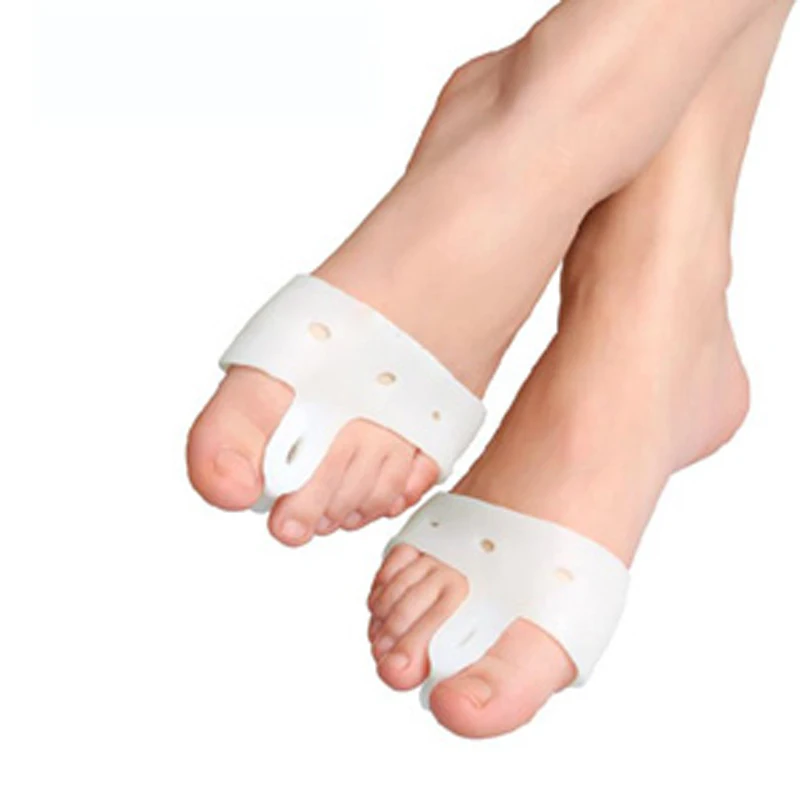 2Pcs=1Pair Bunion Corrector Big Toe Separators Overlapping Straightener Foot Care Tool Hallux Valgus Adjuster Brace Foot Massage
