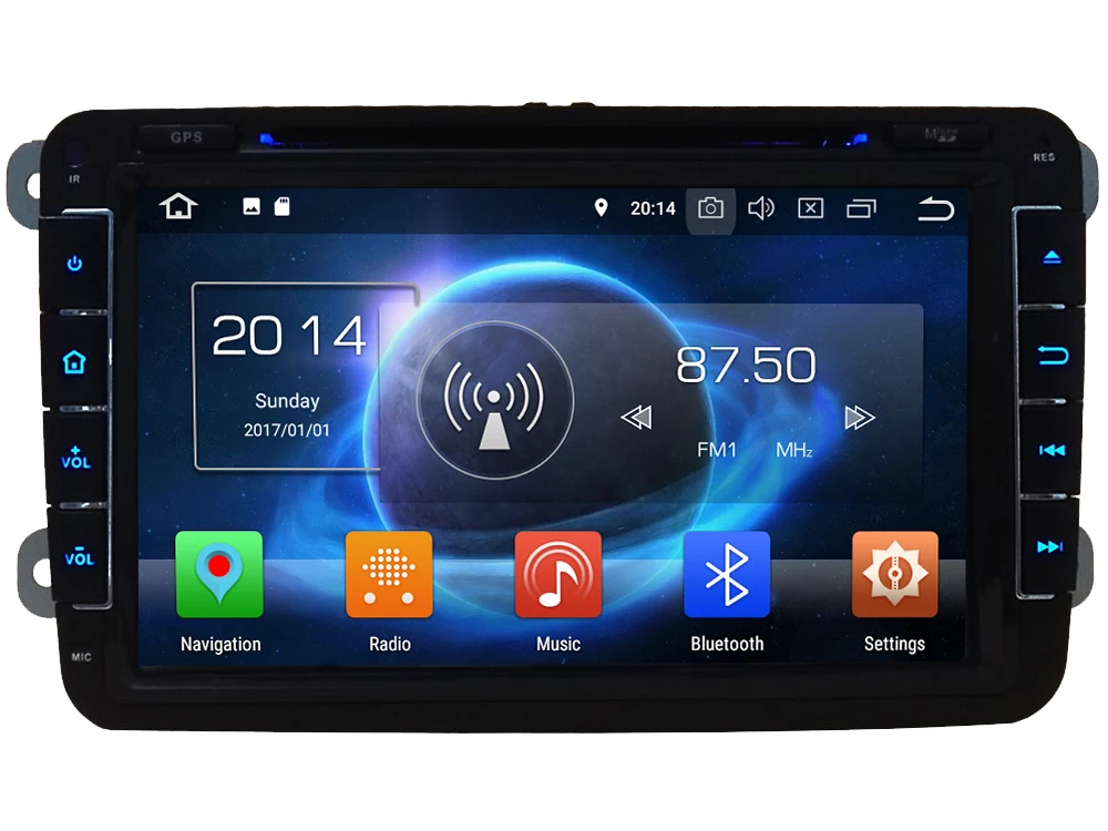 Sale 8" Octa Core 4G Android 8.1 4GB RAM 64GB ROM Car DVD Multimedia Player For Volkswagen VW Golf Polo Touran Tiguan Passat CC Jetta 0