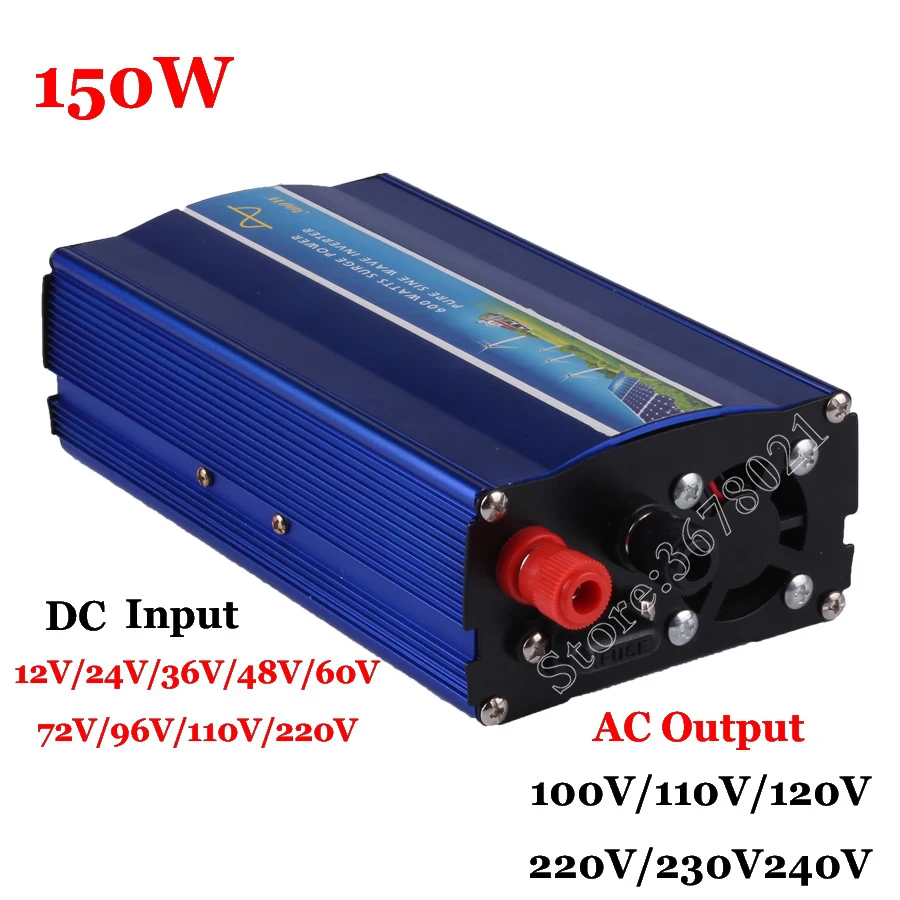 150W off grid inverter Solar Wind Power System Inverter pure sine wave inverter12/24/36/48VDC to AC100/110/120/220/230/240 | Обустройство