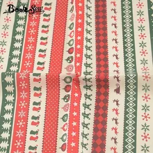 Книжный шьем мультфильм Рождество ткань Telas tissu швейный материал олень хлопок саржа ткань DIY лоскутное украшение Stoffen