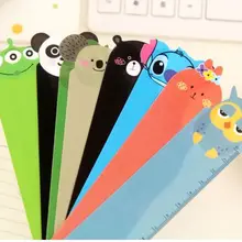 Новое милое животное из мультфильма серии ПВХ линейки шаблон для рисования для детей школьный подарок корейский papelaria