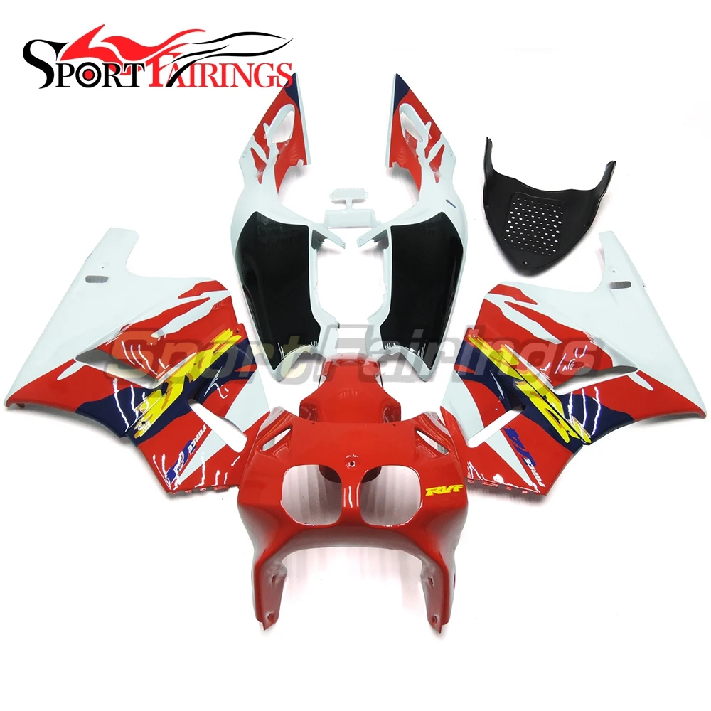 Выполните Пластик Мотоцикл Обтекатели для Honda rvf400r NC35 V4 1993-1998 ABS обтекатель комплект капоты Средства ухода за кожей комплект белый красные, черные