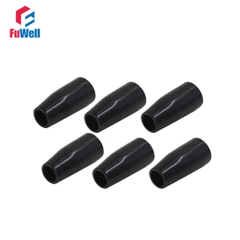 

6pcs M10 x 32mm Long Sleeve Knob Machine Tool Replacement 10mm Thread 32mm Length Bakelite Black Hand Sleeve Lever Knob