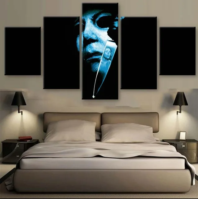 canvas painting new 5 piece canvas art michael myers halloween 1978 canvas prints artwork decoration for - Michael Myers Halloween Decorations canvas painting new 5 piece canvas art michael myers halloween 1978 canvas prints artwork decoration for - Michael Myers Halloween Decorations