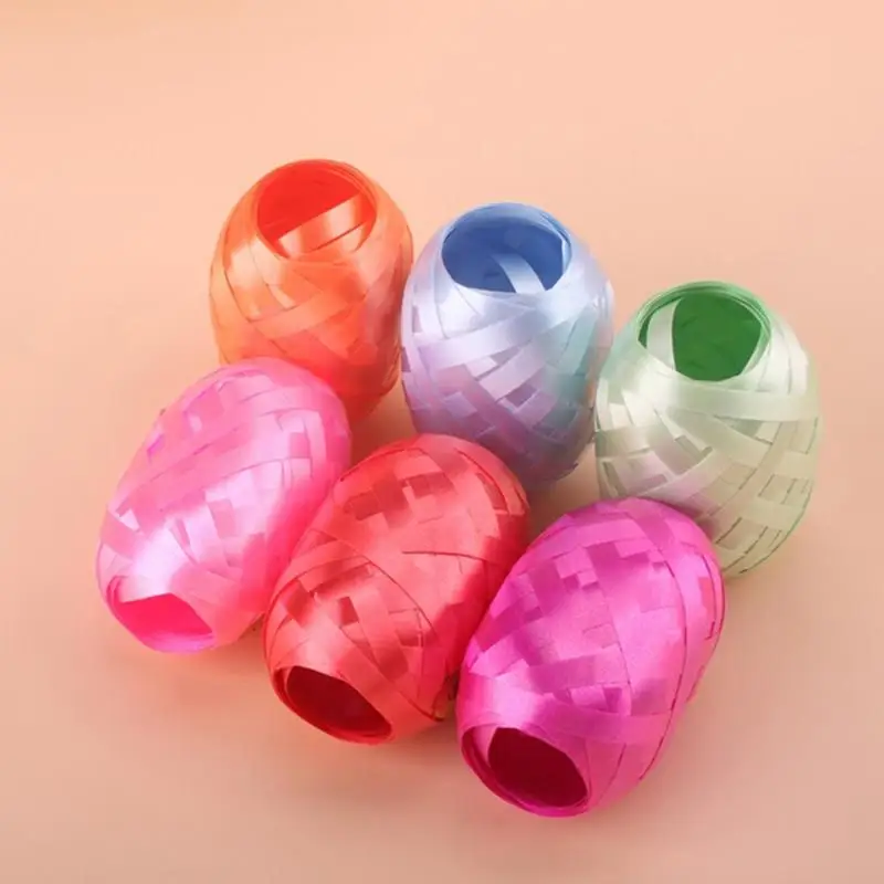 

6 Roll/set 5mm*10m Foil Balloons Ribbon Wedding Gift Party Birthday Decoration Feast Accessories Curling Tapes
