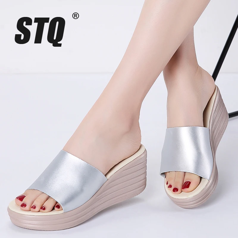 

STQ 2019 women flip flops platform sandals Shoes ladies summer slippers Peep Toe sandals flip-flops women flipflops shoes 666