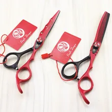 514#6 ''бренд фиолетовый дракон парикмахерские Ножницы 440C Парикмахерская ножницы дома салон Резка Ножницы филировочные ножницы Ножницы для волос