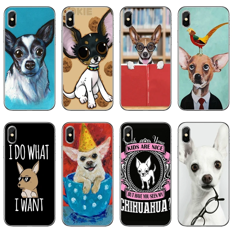 

cute Chihuahua dogs For Nokia 2.1 3 3.1 5 5.1 6 7 plus 8 9 LG G5 G6 G7 Q6 Q7 Q8 V30 2017 2018 TPU Soft phone cover case