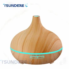 TSUNDERE L Essential Oil Aroma Diffuser Ultrasonic Air Humidifier Wood Grain Cool Mist For Office Bedroom Baby Room And Yoga Spa