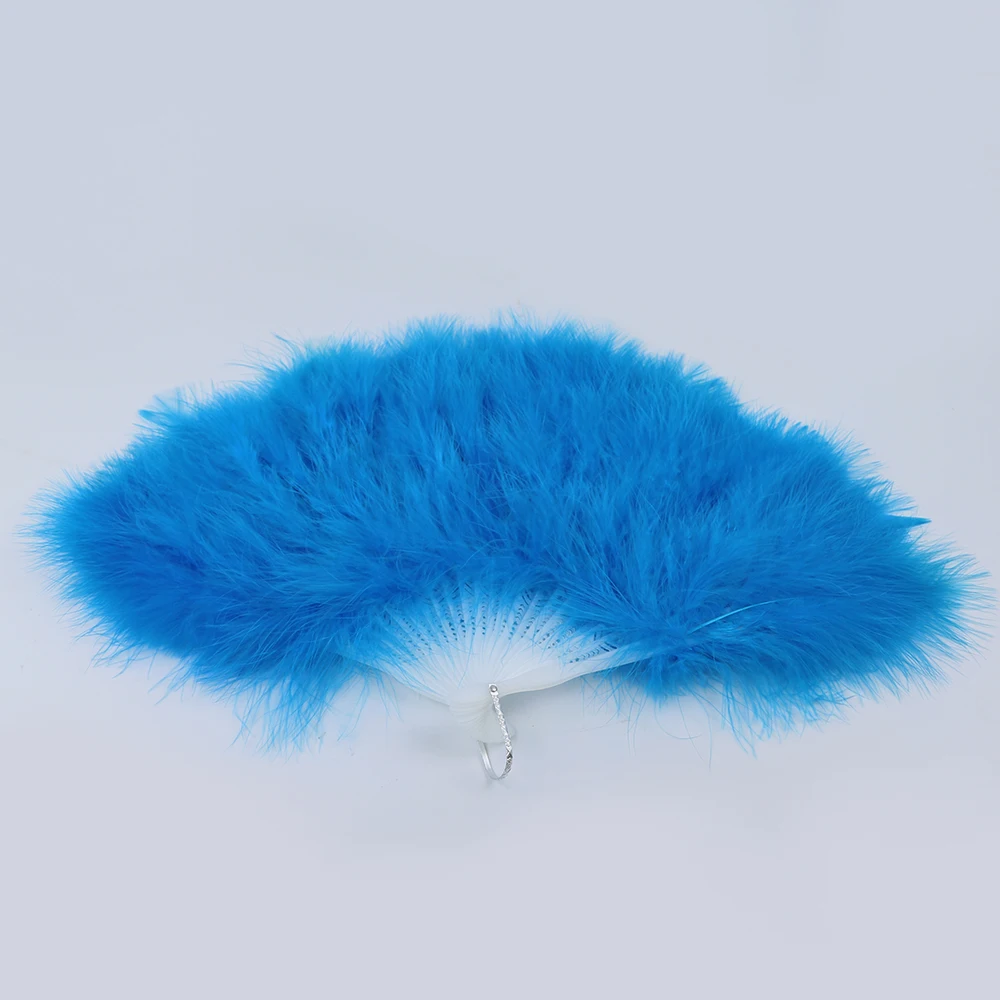 9 lake blue fluffy turkey fan 1 - 