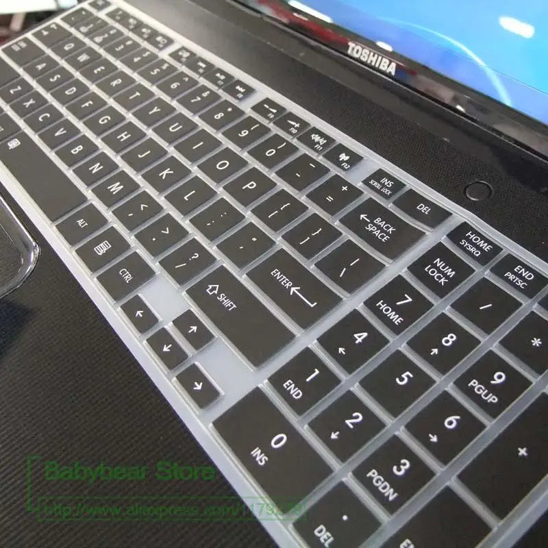 Новая силиконовая накладка на клавиатуру для Toshiba Satellite C850 L850 L855 L50 P50 S955 C50 A R800 L650D
