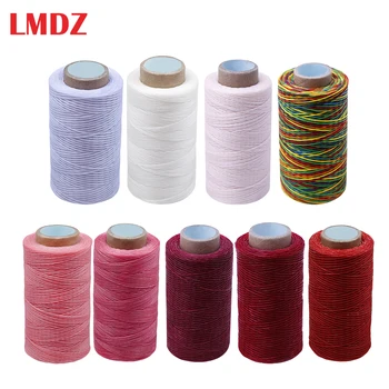 

LMDZ 150D 250M Leather Craft Sewing Waxed Thread Heavy Duty Waxed Coarse Whipping Thread 1mm Leather Hand Stitching Multi Color