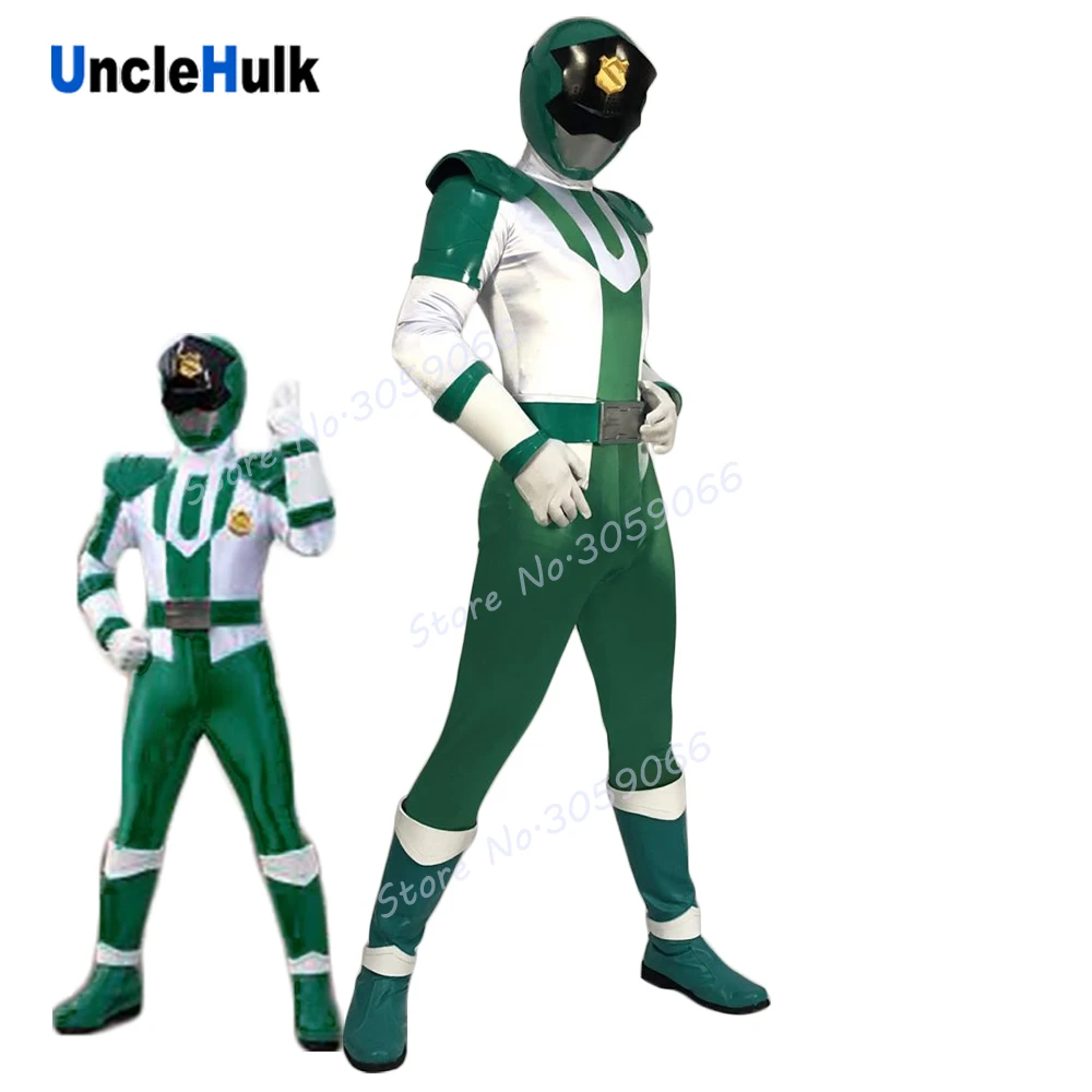 

Keisatsu Sentai Patranger Patoren 2 Green Policeman Cosplay Costume - only bodysuit - send inner hood | UncleHulk