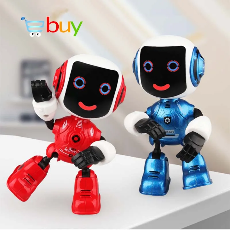 

Alloy Electric Touch Sensing Smart Robot Toys Model Decoration for Children Kids Early Educational Induction Voice Phone Holder