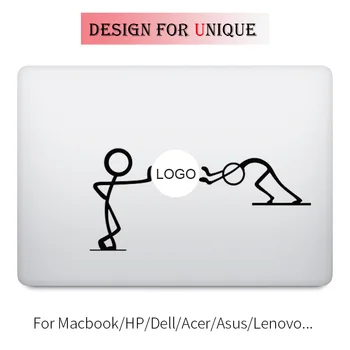 

Matchstick Men Push Humor Laptop Sticker for Apple Macbook Decal Pro Air Retina 11 12 13 15 inch Vinyl Mac HP Surface Book Skin