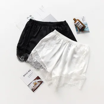 

Woman Eyelash Bow Ribbons Lace Shorts Summer New Ladies Breathable Mesh Short Pants Women Hollow Spring Summer Clothing