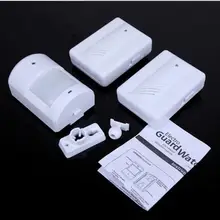 1 transmitters 2 receiver PIR Doorbells & Chimes/Wireless PIR Motion Sensor Door Bell Shop Visitor Alert Chime Alarm Burglar
