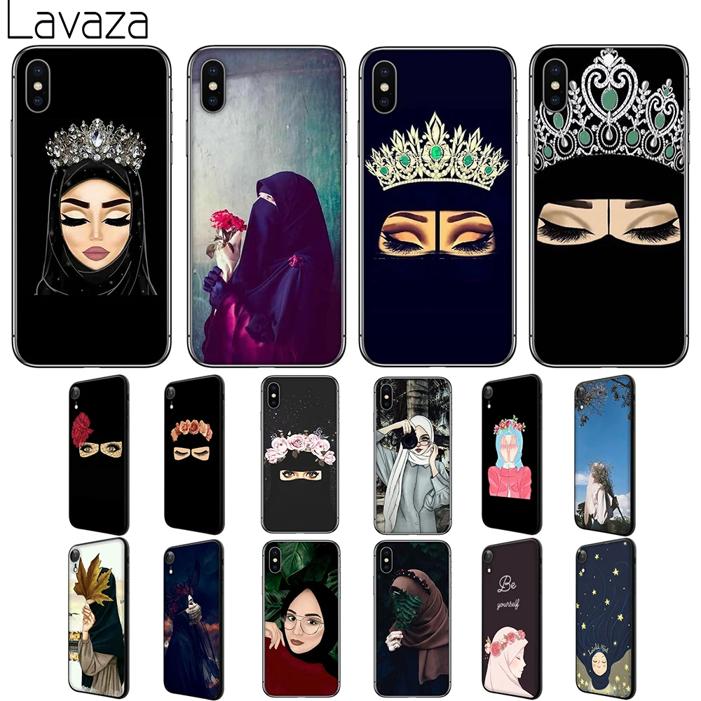 Lavaza Muslim Islamic Gril Soft Silicone Case Cover for Apple iPhone 6 6S 7 8 Plus 5 5S SE X XS 11 Pro MAX XR |
