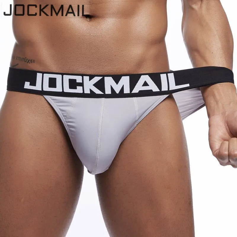 Мужские трусы бикини JOCKMAIL сексуальное мягкое дышащее шелковое нижнее белье для
