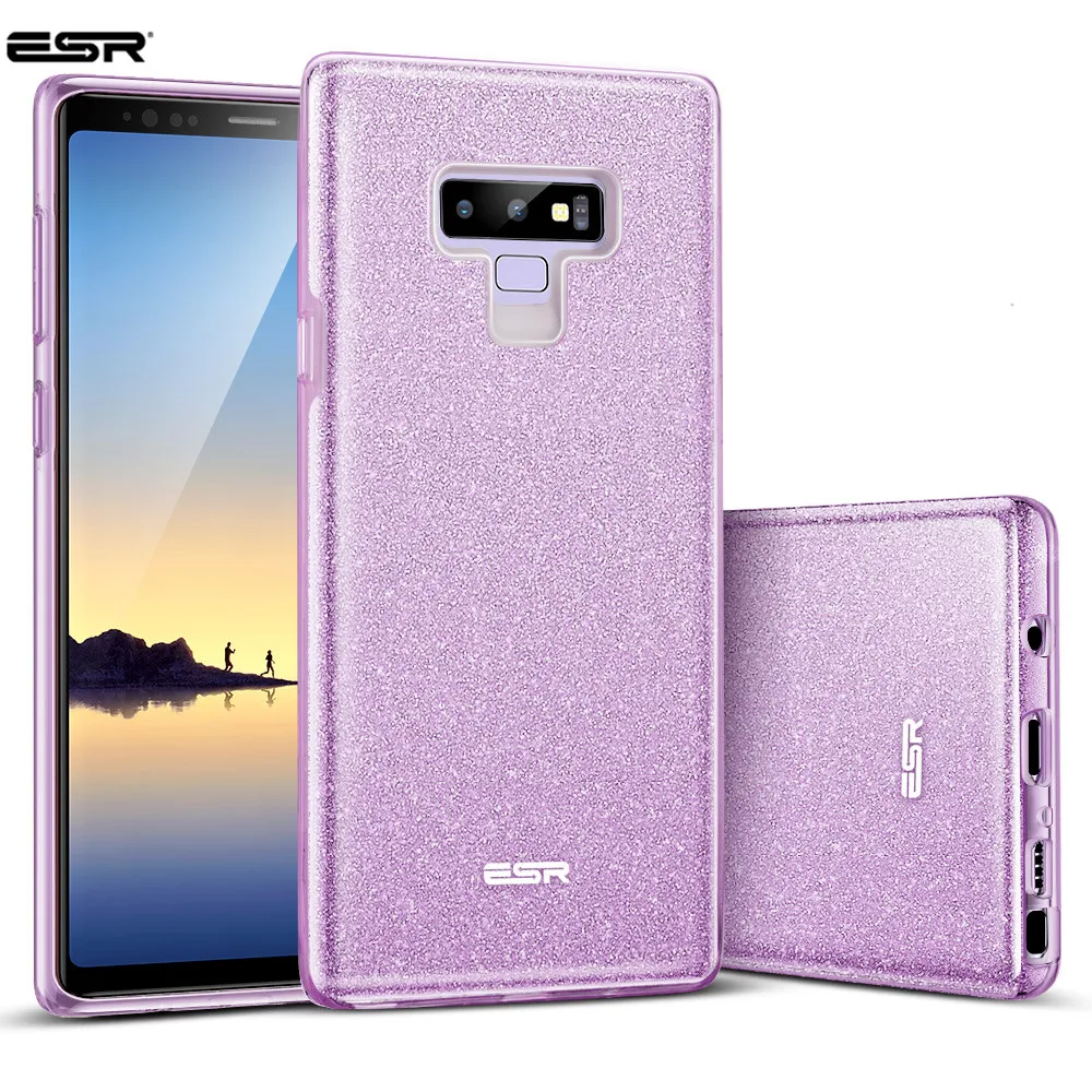 Case for Samsung Galaxy Note 9 Cover ESR Makeup Series Back Cover Protective Bling Glitter 3