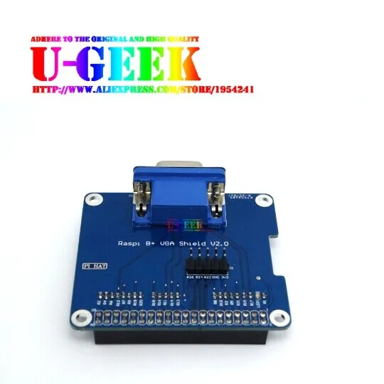 UGEEK GPIO к VGA адаптер шляпа Плата расширения/щит для Raspberry Pi 3 Model B, 3B+, 4B, 3A+, 2B, B+, A+, Zero, Zero w