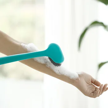 

Non-slip Long Handle Soft Bath Shower Brush Exfoliation Scrub Skin Shower Back Body Feet Spa Shower Brush Bathroom Accessories