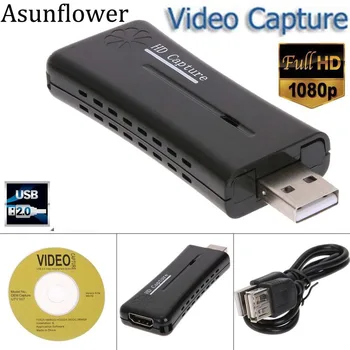 

Asunflower HDMI USB Video Capture Card USB 2.0 Port 1080p Mini HD Recorder For Microsoft Windows XP Vista Win7 8 10 Game Capture