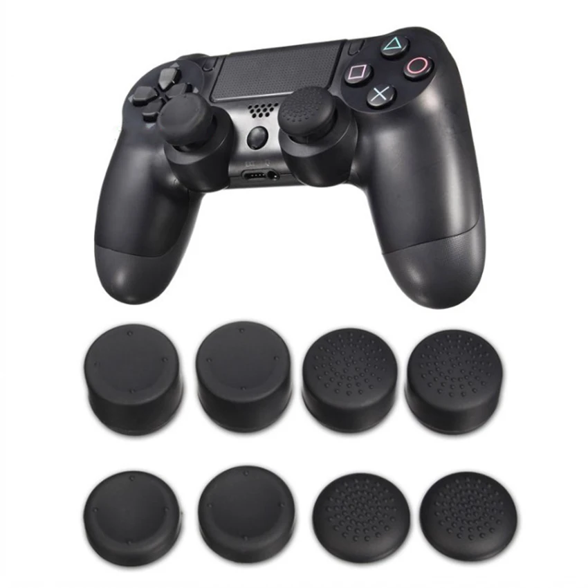 

8Pcs Rubber Silicone Cap Thumbstick Thumb Stick Enhance Cover Case Skin Joystick Grip For PS4 XBOX-ONE