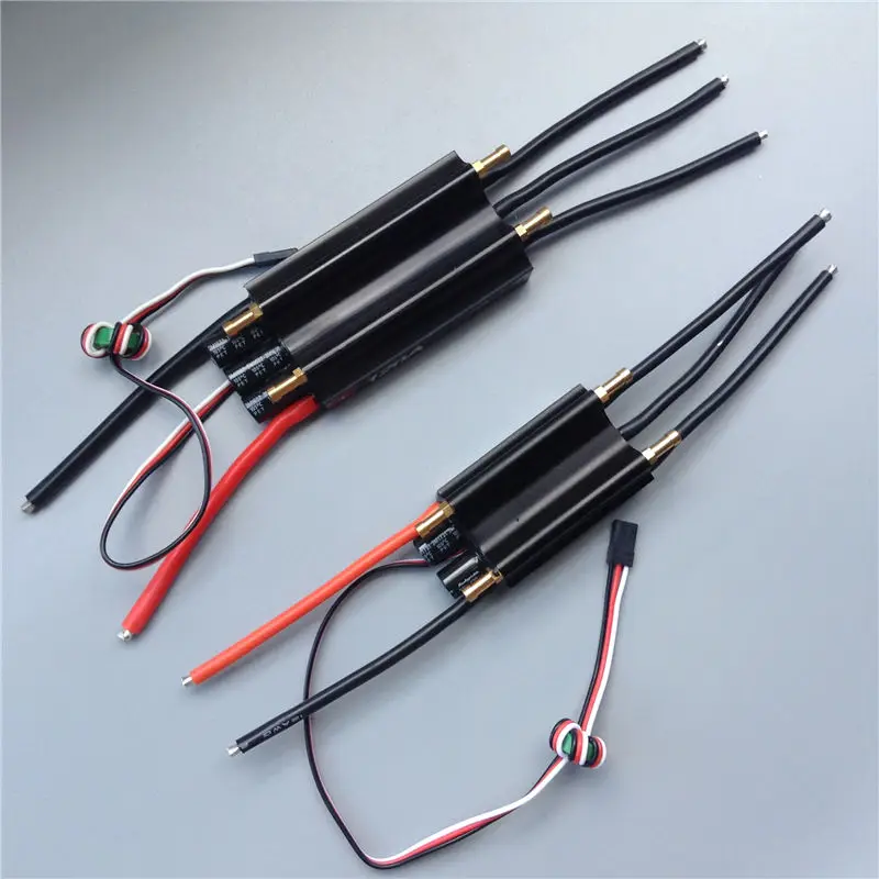 

1pcs Flycolor 90A/120A Brushless ESC Water-cooling Dual-way ESC 5.5V/5A BEC w/Water Cooling System for RC Jet Boats