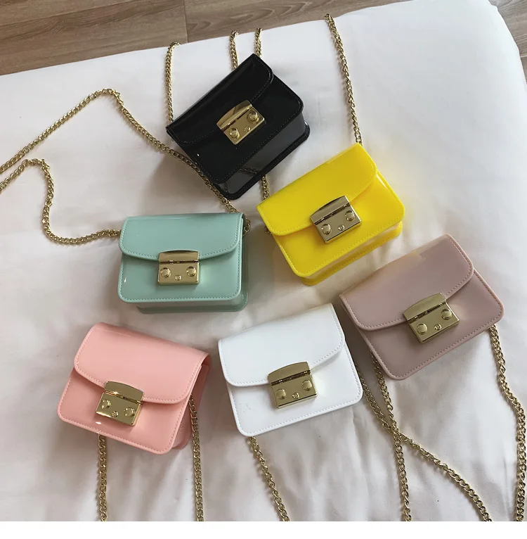 

Candy Color Jelly Bag Summer Female Mini Tote Bag Women Small Flap Handbags Girl Casual Clutch Crossbody Bag Shoulder Bags 2019