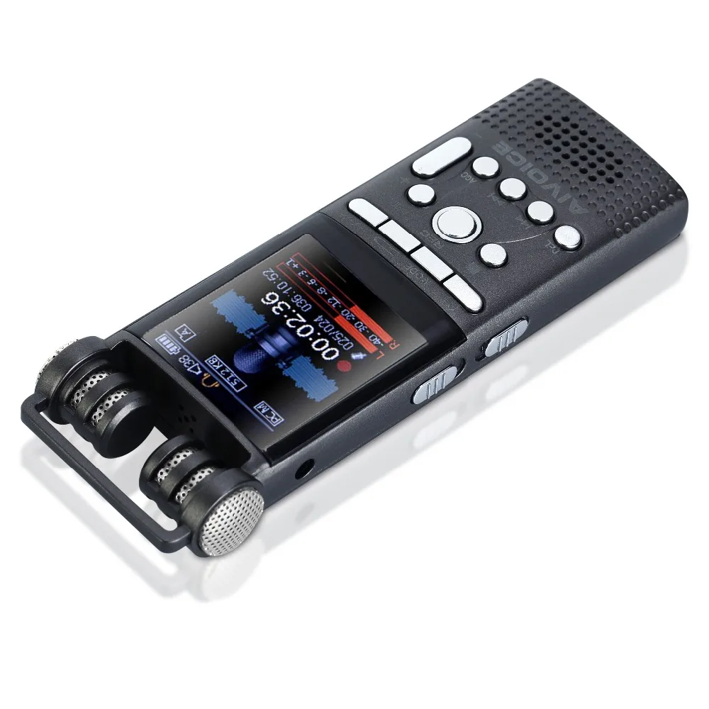 

REOU Digital Voice Line In Recorder 4 GB VOR Sound Recorder Dictaphone Digital Activated With MP3 Player DSP Noise Reduction