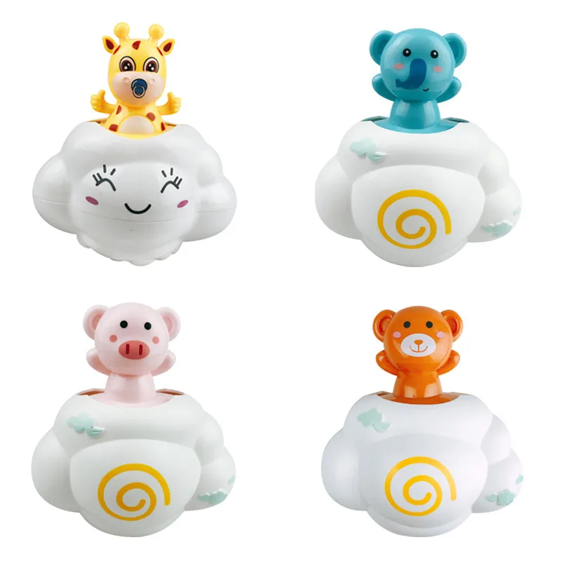 

Toys in the bath Animals Swimming Water Education Cartoon Clouds That Will Rain Baby Shower Toy Gift Set Family Bath Toy 6.5
