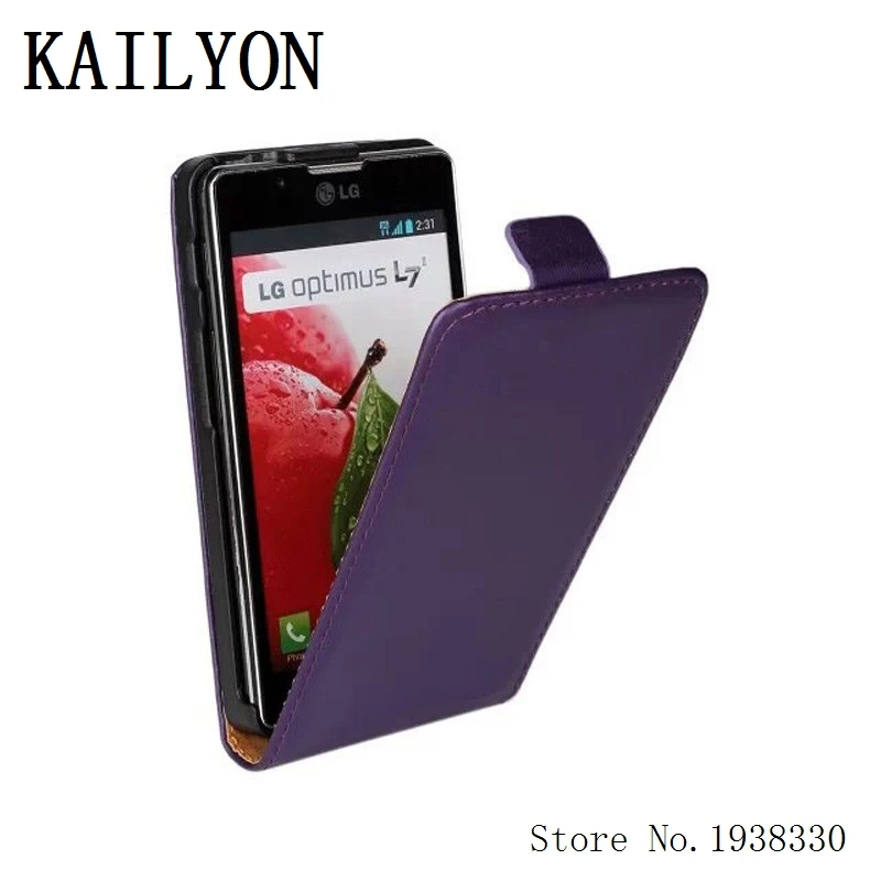 Чехол KAILYON для LG Optimus L7 II P710 P713 P715, роскошный флип-чехол из натуральной кожи для LG Optimus L7 II, чехол для телефона с одной картой