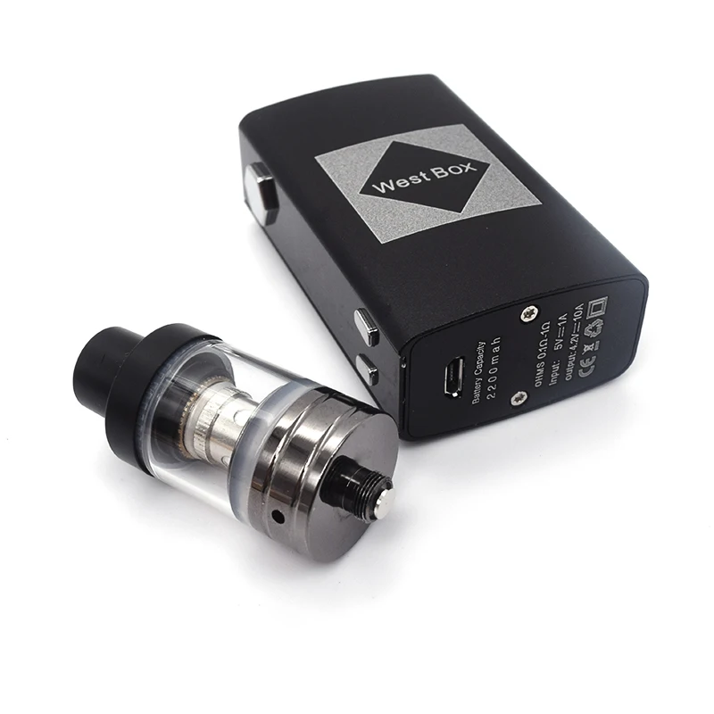 

SUB TWO West V6 Box Vape Kit Hookah Electronic Cigarette Vaporizer With 1800mAh Battery 2.5ml Atomizer Color E-Cigarette Kit