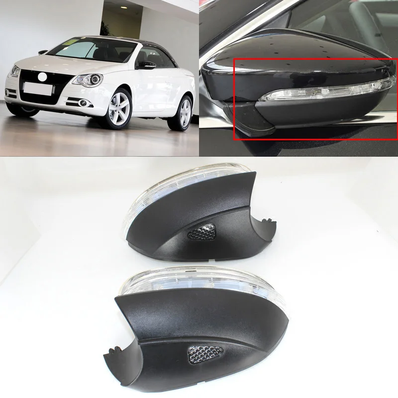 

Brand New Turn Signal Light Side Mirror Assemble Indicator w/ Puffle Lamp For VW EOS 08-11 Style A