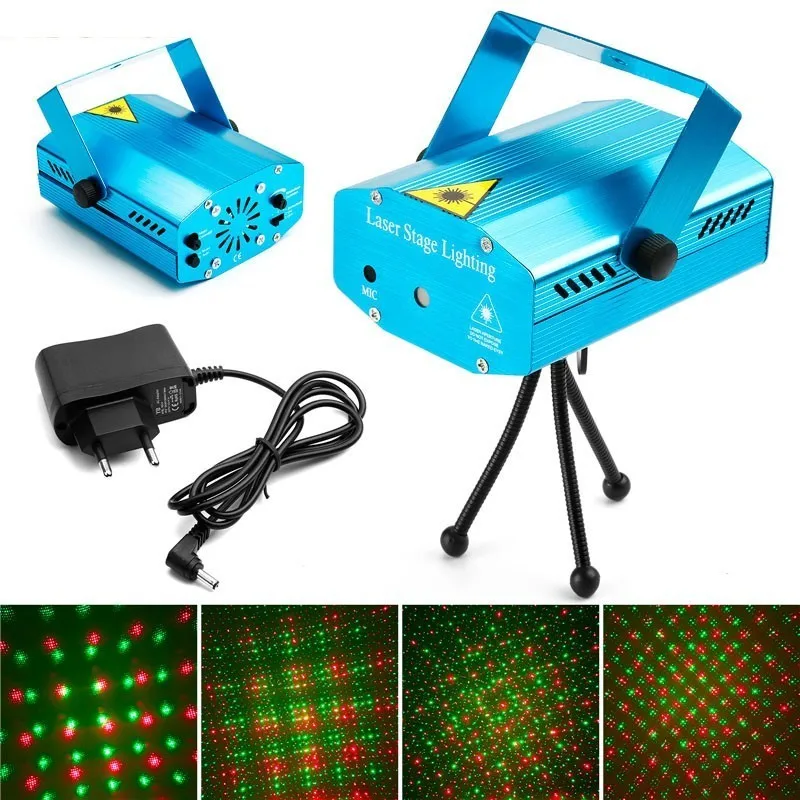 

Mini LED Laser Disco Light Laser Light Projector Christmas Decorations Dj Voice-activated DJ Disco Xmas Party Club Light