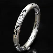 Character of silver products Sterling silver jewelry wholesale contracted Ms. Fisher woodwork bracelet
