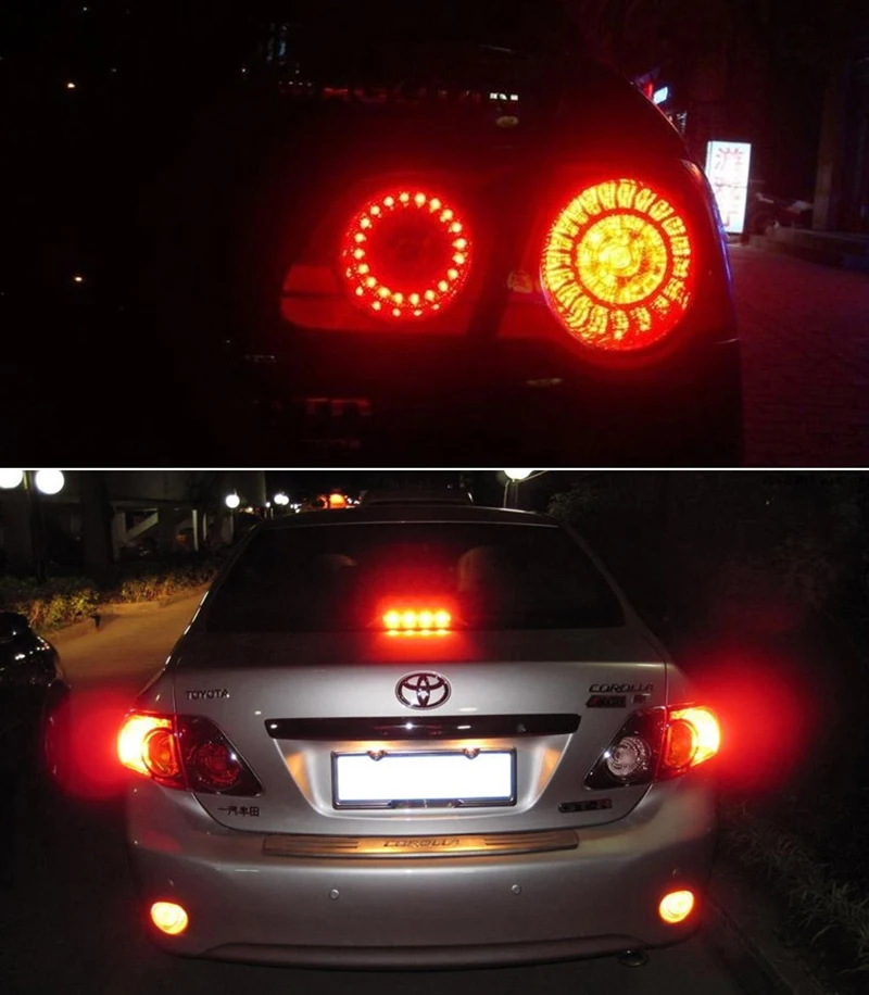 Автомобильная светодиодная лампа 1157 BAY15D P21/5W BAZ15D P21/4W BAW15D PR21/5W 66 SMD 2835 белый красный