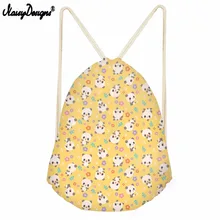 Бесшумный дизайн животных панда Patetrn Дамский рюкзак со стягивающим шнуром карман модные пляжные сумки Сумка для хранения путешествий мультфильм подростков