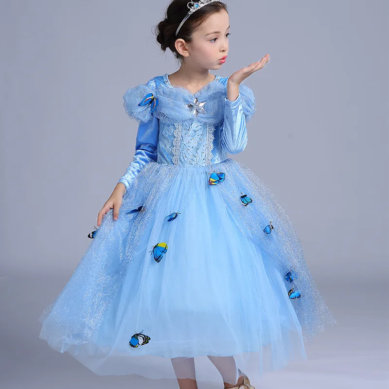 ABGMEDR-Brand-Cinderella-Dress-Girls-Winter-Long-Sleeve-Dresses-Children-Christmas-Clothing-Kids-Blue-Warm-Dress (3)