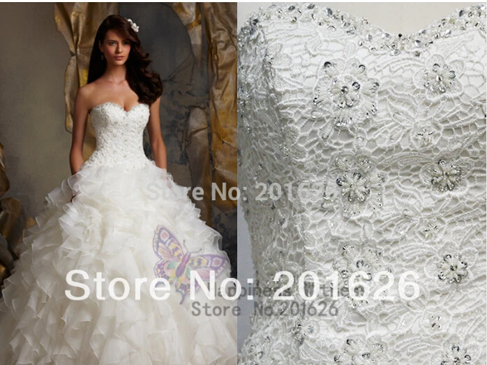

casamento vestido de noiva 2014 new fashionable sexy ruffles ball gown crystal wedding dress bridal gown organza free shipping