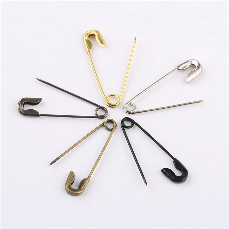 

1000 Pieces/Box Safety Pins Mini Metal Silver Golden Black Anti Copper 20mm Safety Pin DIY Jewelry Findings