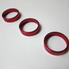 Алюминий ободок для кнопки набора HVAC Climatronic Gloss красного цвета для Volkswagen для VW Гольф Jetta MK5