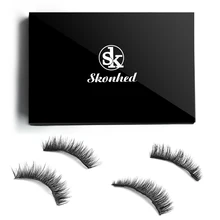 1 коробка многоразовая Роскошная мягкая норка для волос тройной Магнитный ненастоящий ресницы ручной работы Ресницы толстые магнитные ресницы для макияжа