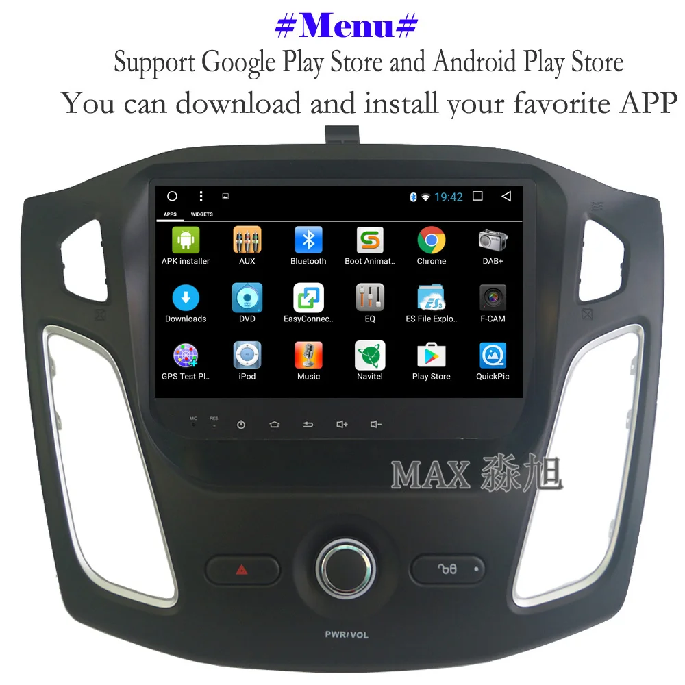 Excellent MAX 2G 32G Android 8.1 Car DVD Player for Ford Focus 2012-2015 Car Radio RDS Bluetooth WiFi SWC GPS Navigation System Free Map 3