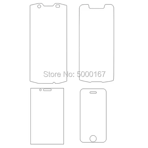 Rear Screen Protector Back Film For Alcatel Pop 4 4S Pixi 6 7 ONE TOUCH 3 5 DUAL SIM FLASH 2 First Star PLUS Idol 5051X 5051D 50 | Мобильные